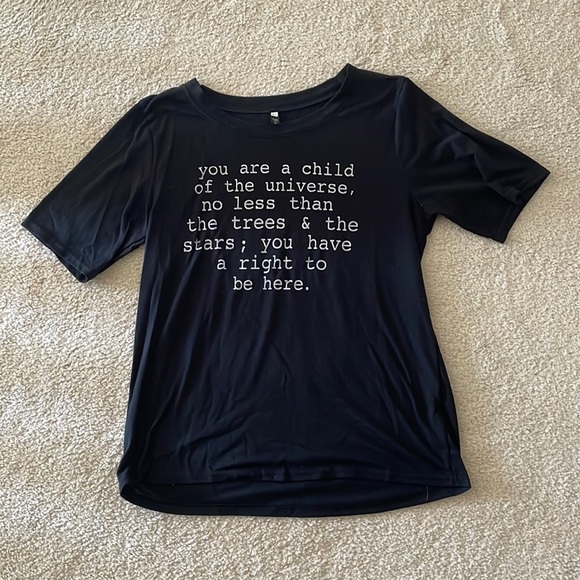 Tops - Black T Shirt